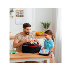 Mochila Escolar Personagens Costas Caderno Materiais