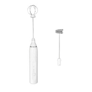 Misturador Mexedor De Bebidas Mini Batedeira Eletrico Leite Cafe Achocolatado USB 2 Em 1